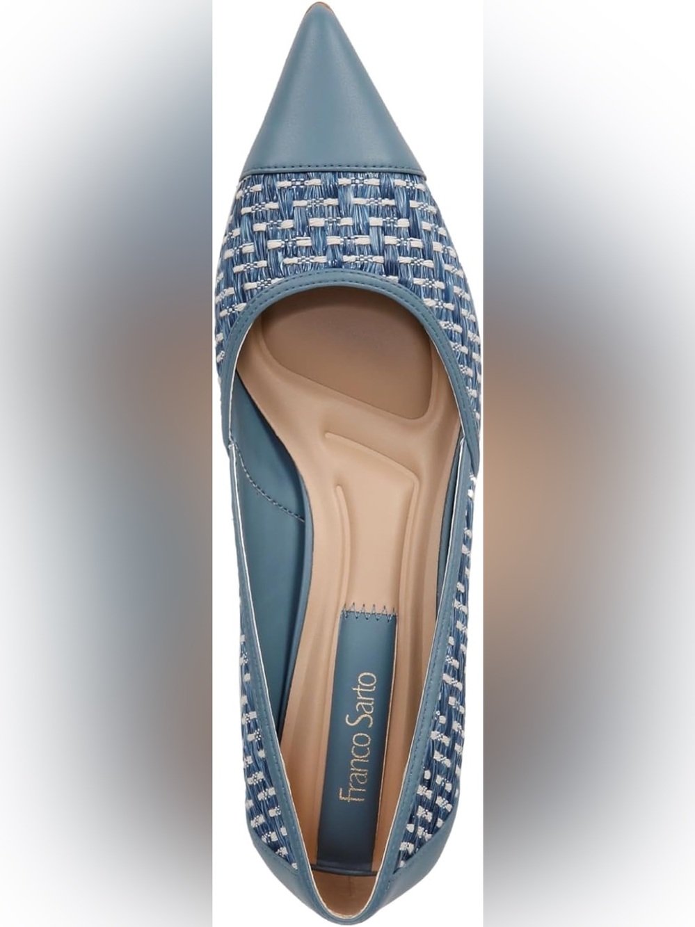 Franco Sarto Blue Milti Darcy Pointed Toe Kitten
Heel Pump NWT - Picture 5 of 6